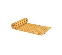 Allée chemin de jardin en lattes de bois enroulable - dim. 185L x 60l x 1,9H cm - bois de sapin pré-huilé