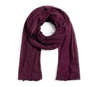 ALLEE DU FOULARD Chèche Long, Echarpe, Châle 100% Coton - Taille 110 x 300 cm - Chèche Touareg Femme et Homme Longueur 3 Mètres - Baroudeur top confort (Lie de Vin)