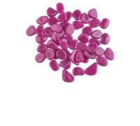 Allée extérieure pour aquarium - Galets décoratifs pour allée de jardin, paysage, aménagement paysager avec effet lumineux chargé à l'énergie solaire (violet)