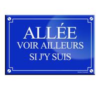 Allée Voir Ailleurs Si J'y Suis - 20x13,2cm - Sticker/Autocollant