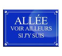 Allée voir ailleurs si j'y suis - 20x13,2cm - Sticker/autocollant G