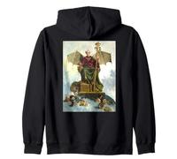 Allégorie de Satan Peinture Ludwik Stasiak 1900 Sweat à Capuche