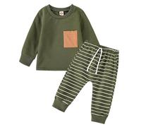 Allegorly Ensemble Enfant Bébé Garçon Ensemble Jogging Bebe Ensembles Sweat Bébé Unisexe Automne Printemps Hiver Pantalons Taille Elastique Sweat Et Pantalon Bebe Ensembles De Survêtement