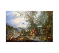Allegory of Water - Impression sur toile de Jan Brueghel The Elder - Décoration murale décorative pour chambre à coucher, bureau, chambre, cadeau sans cadre - 50 x 75 cm