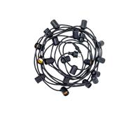 ALLEGRA-Guirlande lumineuse d'extérieur 10 lumières LED 5m raccordable Noir New Garden