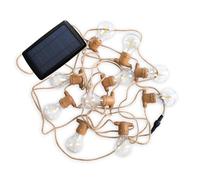 Guirlandes lumineuses LED solaire Allegra coloris naturel E27 350lm 2w IP44 blanc chaud New Garden