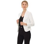 Allegra K Blazer Court d’été léger Ouvert sur Le Devant, Coupe décontractée, Style habillé, pour Femmes, Large