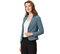 Allegra K Blazer court d’été léger ouvert sur le devant, coupe décontractée, style habillé, pour femmes, Small