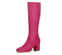 Allegra K Bottes à Hauteur du Genou pour Femmes Heißes Rosa 37