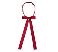 Allegra K Cravate de ficelle pré-nouée avec nœud papillon pour hommes et femmes Rose rouge One Size