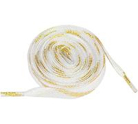 Allegra K Glitter Shiny Flat Sneakers Shoelace Metallic Sparkling Shoe Laces Strings Or 140cm/55.12"