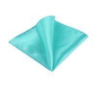 Allegra K Mouchoirs de poche pour hommes de couleur unie pour la fête de mariage Turquoise Taille unique
