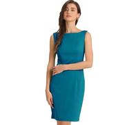 Allegra K Robe Fourreau Femme sans Manches Robes Business de Bureau Décontractées à Col Bateau Robe Midi Moulante Cocktail Vert Bleu S