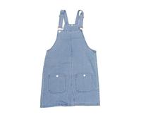 Allegra K Salopette Jean Combishort Ample Mini Robe Sans Manches