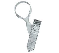 Allegra K sourcing map Cravates à sequins pour hommes auto-attachées Shine Skinny Necktie Stage Cosplay Party Costume Gris Taille unique