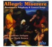 Allegri : Miserere. Pro Cantione Antiqua, Brown.