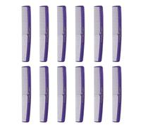 Allegro Combs #415 - Lot de 12 peignes de poche pour homme et femme - Outils de barbier pour coupe et coiffure (violet)