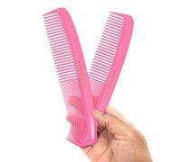 Allegro Combs Lot de 1000 peignes de coiffage XL pour coiffure, coiffeur, coiffeur, shampoing, tout usage, dents larges et fines, fabriqués aux États-Unis, 2 pièces (rose clair)