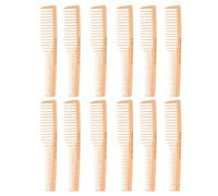 Allegro Combs Lot de 12 peignes aérés à dents larges pour coiffeur et coiffeur - Pêche fraîche