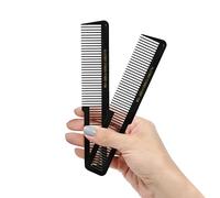 Allegro Combs Lot de 2 peignes à cheveux 9000 pour coiffeur et coiffeur Noir