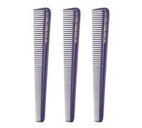 Allegro Combs Lot de 3 peignes de coupe effilés #450 pour barbier, barbier et barbe pour homme (violet)