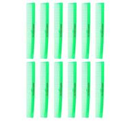 Allegro Combs Lot de 420 peignes de barbier pour coiffeur - Large et fin - Vert fluo