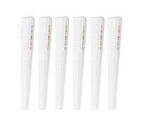 Allegro Combs Lot de 450 peignes à cheveux effilés pour barbier - Peignes de coupe de cheveux pour femme et homme - 6 unités (blanc)