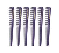 Allegro Combs Lot de 450 peignes à cheveux effilés pour barbier - Peignes de coupe de cheveux pour femme et homme - 6 unités (violet)