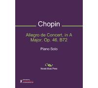 Allegro de Concert, in A Major, Op. 46, B72 Sheet Music (Piano Solo)