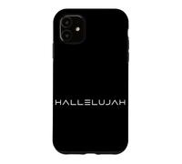 Alléluia Foi chrétienne Typographie Religieuse culte Coque pour iPhone 11