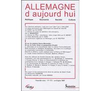 Allemagne d''aujourd''hui, n°172/avril - juin 2005 50 ans de relations franco-allemandes. 50 ans de cerfa - PU Septentrion - Presses Universitaires Du Septentrion Editions - broché - Revue