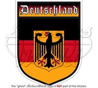Allemagne Deutschland Allemand Shield Deutsch 100 mm (10,2 cm) Bumper Sticker en vinyle, en