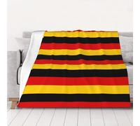 Allemagne Drapeau Plaid Couverture Polaire en Flanelle Imprimée Drapeau Couverture Légère Douce Chaude Hypoallergénique pour Lit Canapé Maison Toutes Saisons 50"x40"