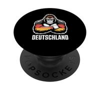 Allemagne Gorilla Wappen - Drapeau Allemand PopSockets PopGrip Adhésif