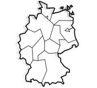 Allemagne Map Sculpture murale en métal drapeau, élément décoratif, décoration murale, souvenir du pays, Souvenir, affiche, affiche allemande, décoration du centre de l'Europe, cadeau pour amis.