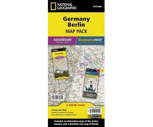 Allemagne & Plan des rues de Berlin (lot de cartes) | National Geographic
