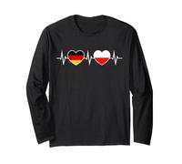 Allemagne Pologne Allemand Polonais Deux Cœurs ECG Manche Longue