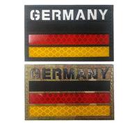 Allemagne Réfléchissant Drapeau IR Patch Militaire Tactique Moral Patch Europe Badges Emblème Applique Patchs Fer Sur Coudre sur Vêtements Sac À Dos Accessoires