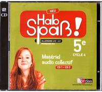 Allemand 5e Lv2 A1 Hab Spass! Neu - Matériel Audio Collectif (2 Cd Audio) - Edition 2016