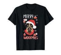 Allemand Drahthaar Frohe Waunachten T-Shirt