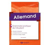 Allemand - Grammaire pratique de l'étudiant