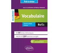 Allemand Vocabulaire: Avec exercices corrigés et fichiers audio B2/C1