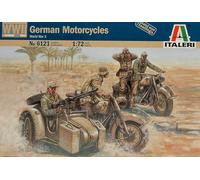 Allemand WWII Motorbikes Motorcycle Recon Plastique Kit 1:72 Model Italeri