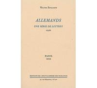 Allemands: Une série de lettres (1936)
