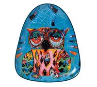 Allen designs Cat and Owl mlt-d101 Triangle Plate, Céramique, Multicolore