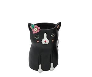 Allen Designs - Couverture décorative Planteur de chat noir