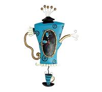 Allen Designs - Horloge Murale Theiere Cozy Time, Multicolores