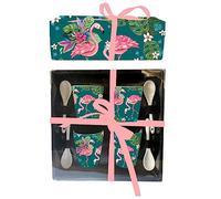 Allen Designs - Réglez 4 tasses avec des cuyens de flamenco