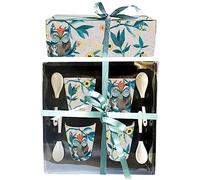 Allen Designs - Tasse décorative Set 4 tasses avec croyons hiboux et sac à dos