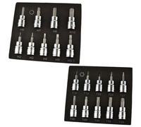 Allen et TORX Hex Star Jeu de clés douilles 3/8"" H2 H10 et T10 T55